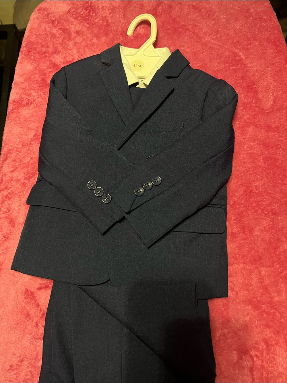Classic Navy Boys' Suit Jacket and Pants